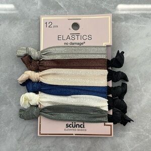 Scunci Elastics No Damage Knotted Hair Ties Ponytail Holders